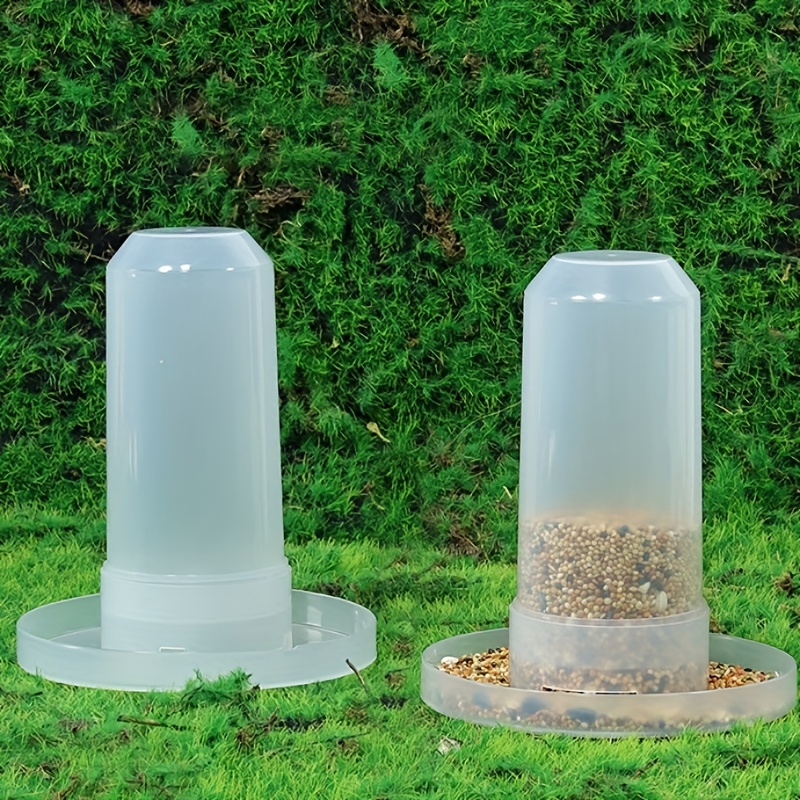 

Automatic Bird Feeder And Water Dispenser For Parrots, Chickens, Pigeons - Convenient And Hygienic Feeding Solution