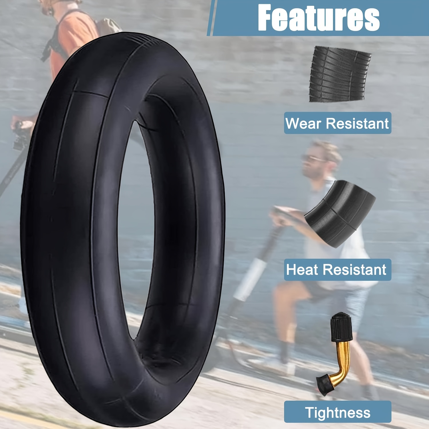 Electric scooter tire 10x2.125, (260x55)