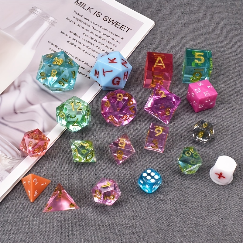 7 Shapes Dice Silicone Mold Polyhedral Dice Mold Epoxy Resin Casting Dice  Mold Set DND Dice Digital Table Board Game Resin Mold - AliExpress