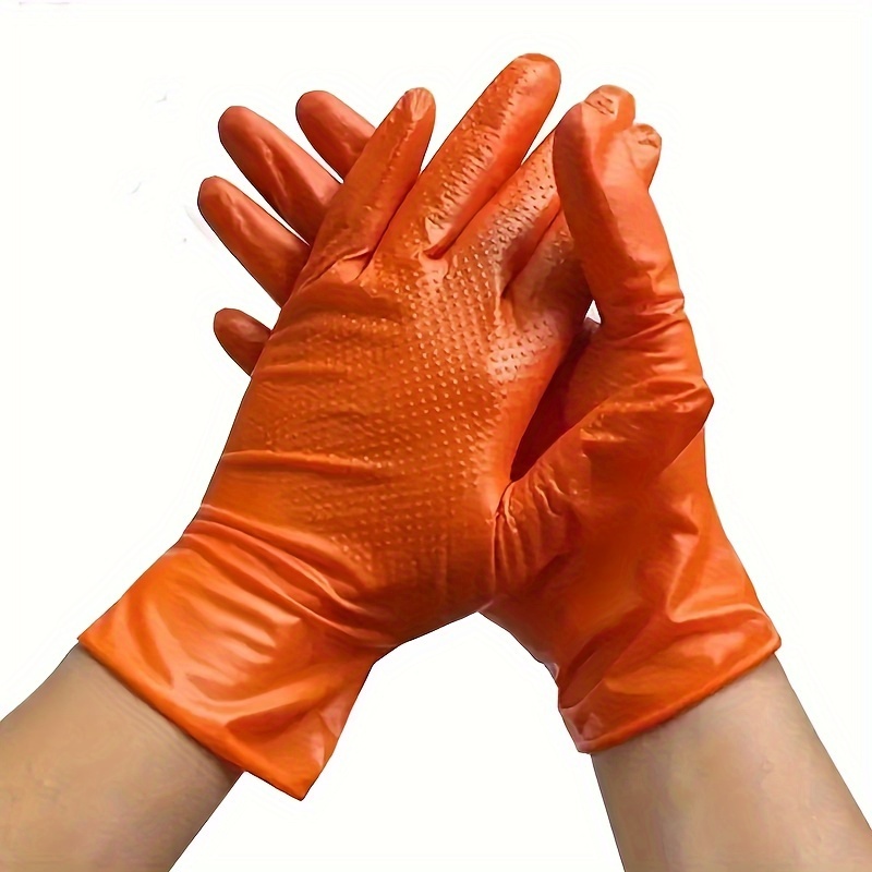 1 paar Getaucht Gummi Handschuhe Auto Auto Mechaniker Reparatur Handschuhe  Wasserdicht Und Öl Beständig Verschleiß Falten