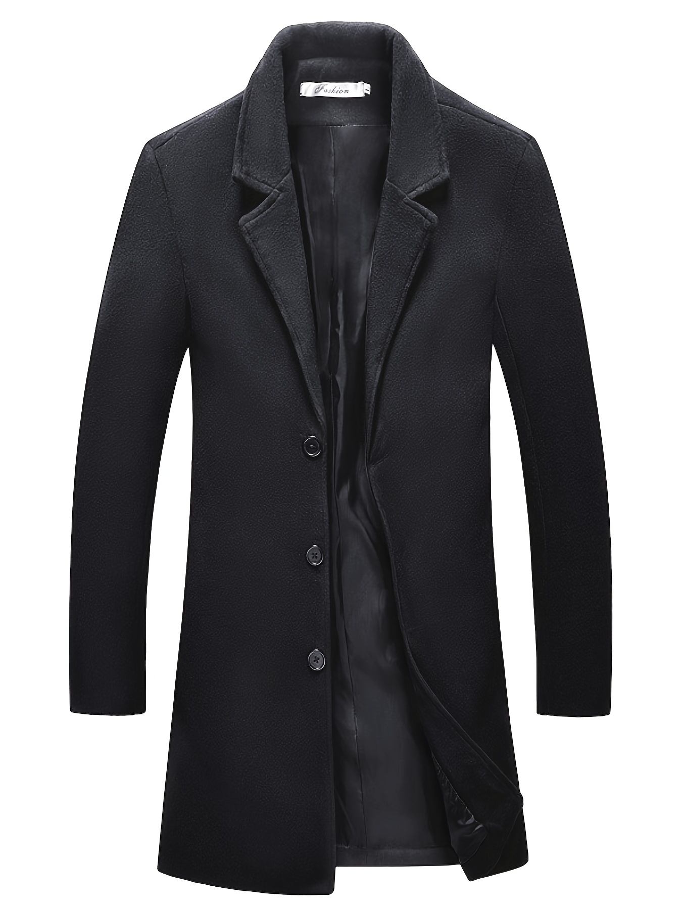 Solid Single Breasted Jacket Elegant Long Sleeve Jacket Fall - Temu Canada