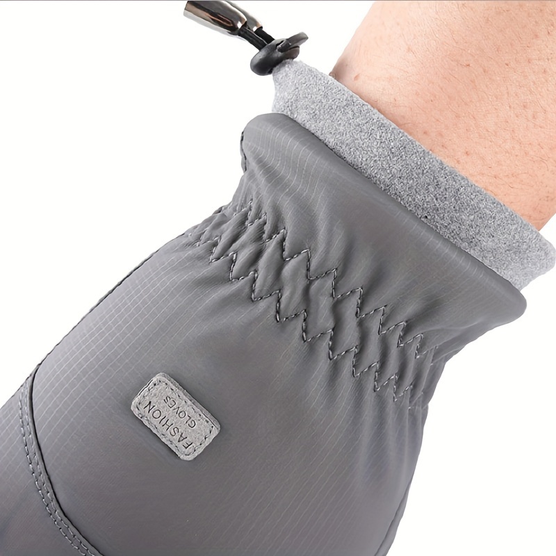 Plush Thickened Winter Gloves Windproof Waterproof Warm Touch Screen Gloves
