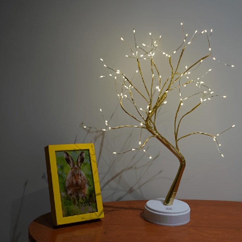 108 LED Silver - Enchanting Bonsai Tree Light | 8 Lighting Modes & Timer |  Ideal for Living Room, DIY Gifts, Home Decor, Christmas & Holidays