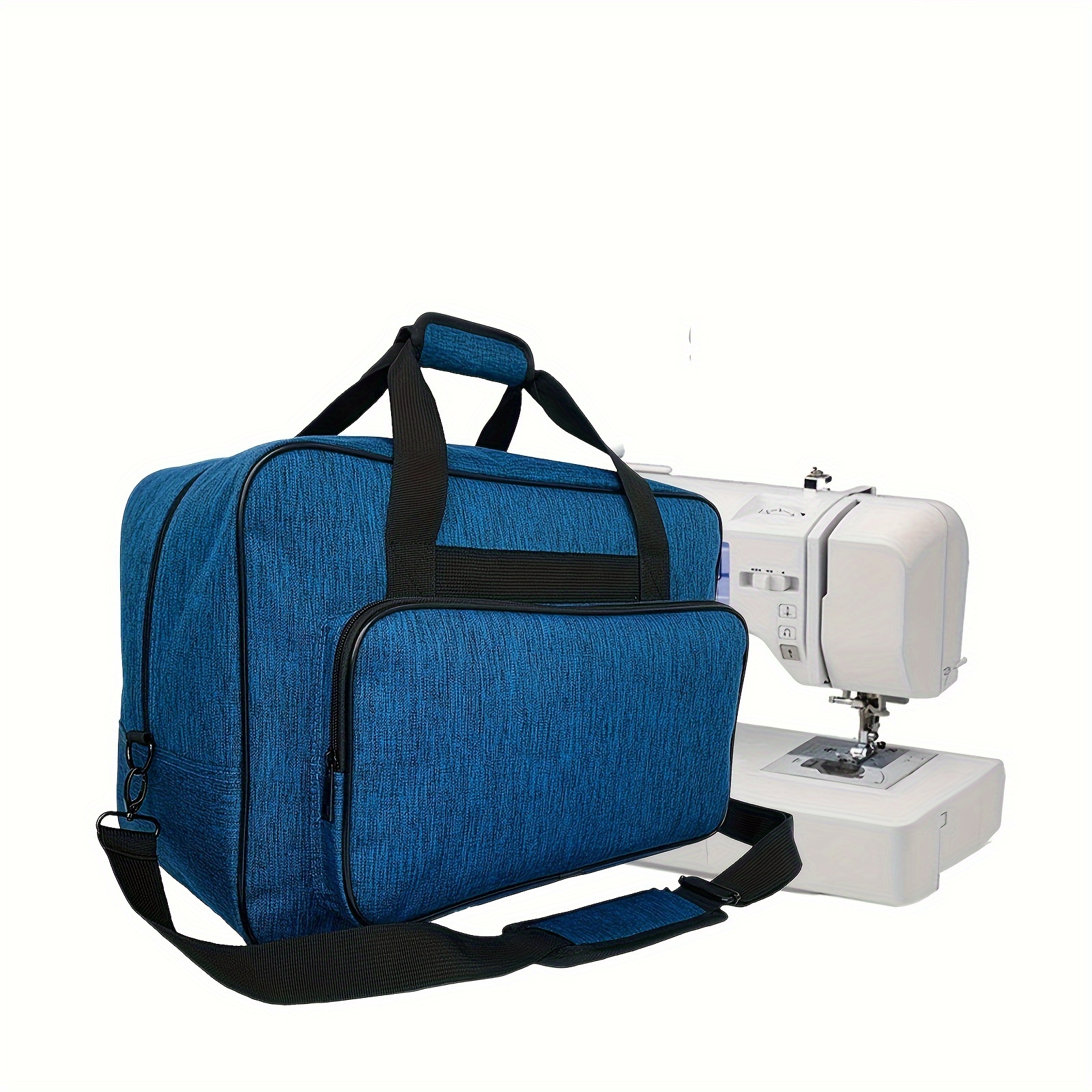 Teamoy Estuche de transporte para máquina de coser, bolsa para máquina de  coser con almohadilla inferior de madera para la mayoría de máquinas de