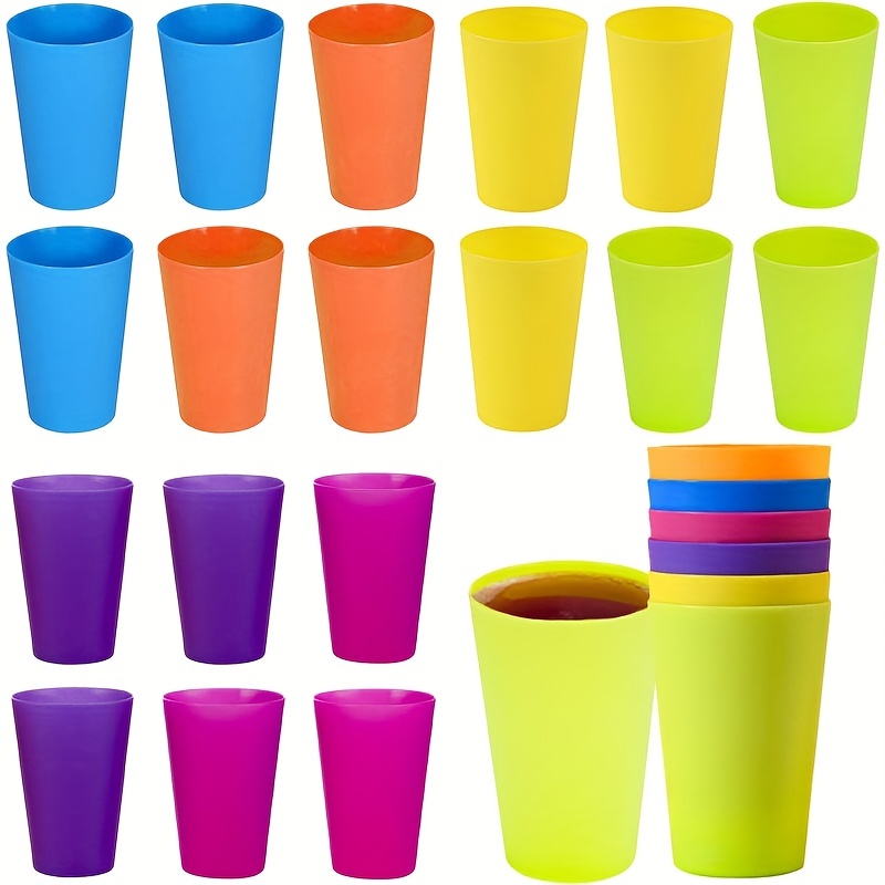 4PCS Plastic Drinking Cups Mugs Tumblers Children Kids Party BBQ Outdoor  Picnic