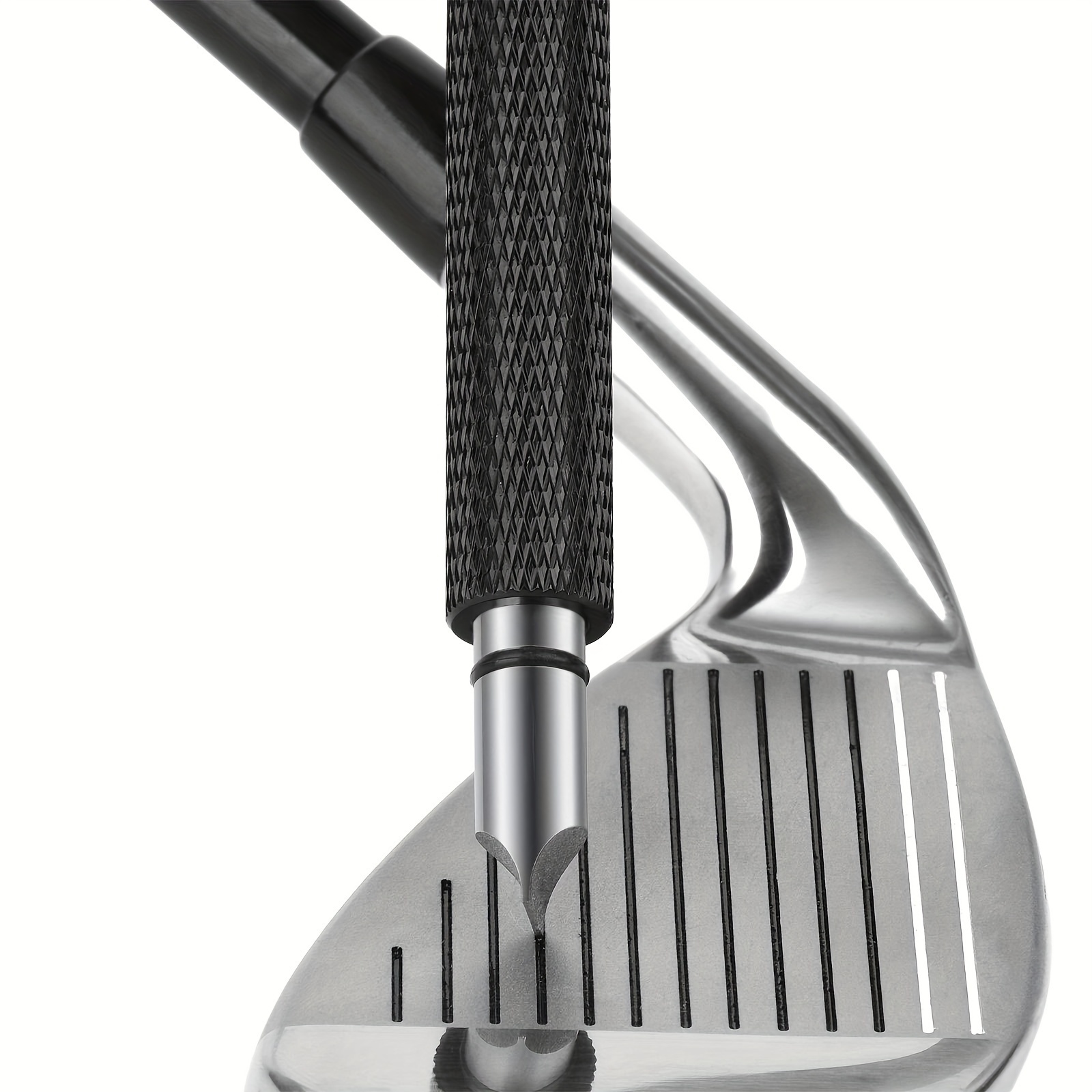 

1pc Premium Golf Club Groove Sharpener - Re-grooving Tool And Cleaner For Wedges And Irons - Enhance Spin And Control For Better Shots