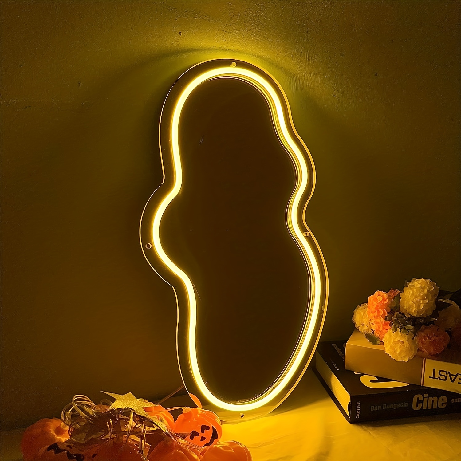 Panneau LED miroir personnalisé Signe de miroir au néon Miroir coeur néon  Miroir lumineux pour chambre à coucher Décoration murale Miroir de  maquillage Miroir coeur fondant -  Canada