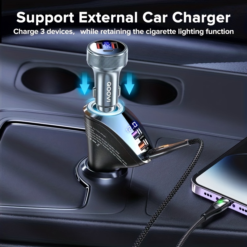 Chargeur allume cigare Voiture Rapide USB Type C IPhone Huawei Xiaomi  Universel