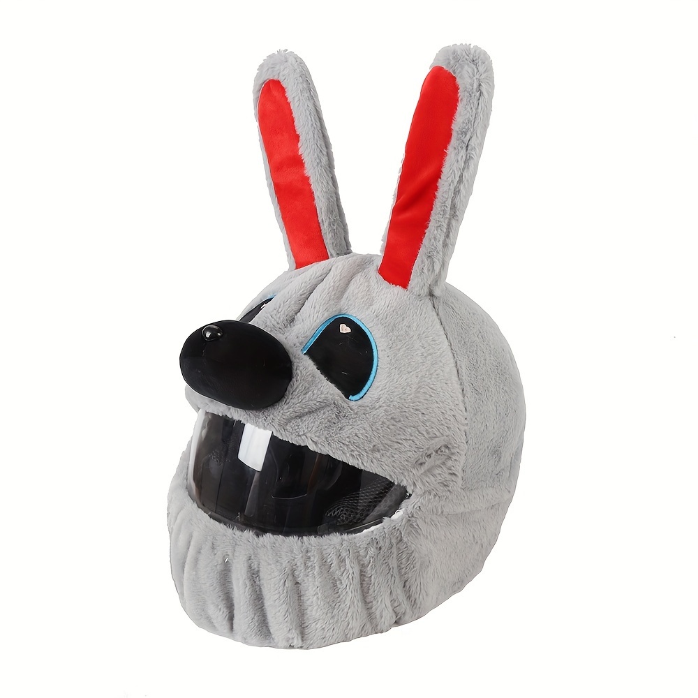 Copri casco da sci cartoon panda ear rabbit sheep warm cover moto peluche  babbo natale moto Stitch hat cover