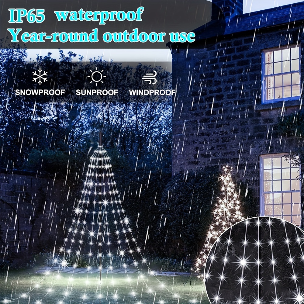 Usb-powered Christmas Decoration Waterfall Light, Remote Control 8 Modes  Led Waterproof String Lights, Suitable For Family Bedroom, Balcony,  Christmas Tree, Courtyard, Garden, Birthday Party, Wedding, Holiday  Christmas Decoration - Temu