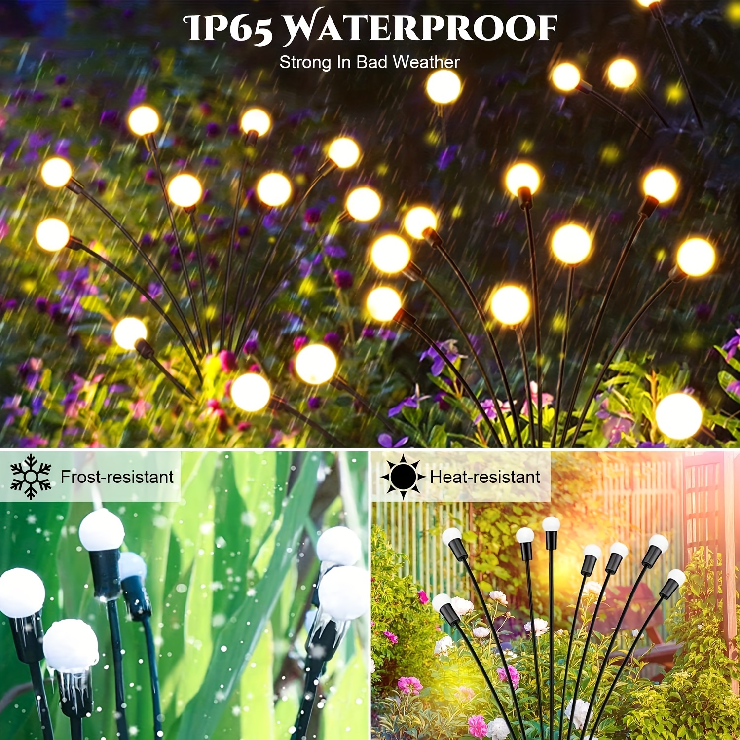 Strong solar deals powered garden lights