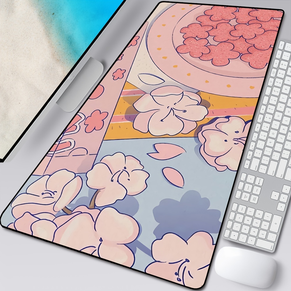  Pink Japanese Anime Gaming Mouse Pad XL Cute Kawaii