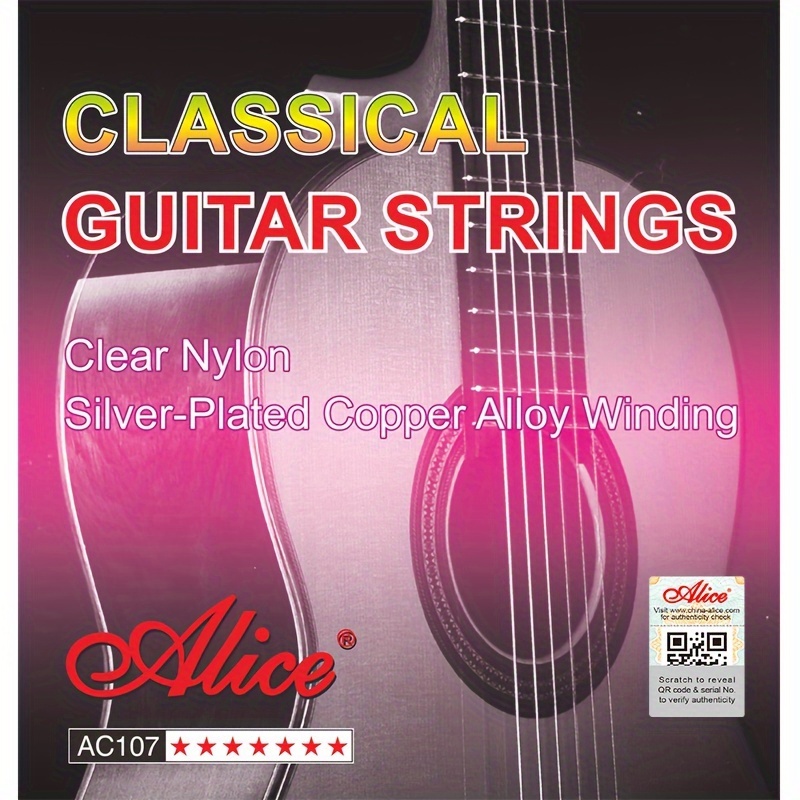 Premium Guitare Strings Set - Guitare Classique - Cordes en nylon et cuivre  argenté