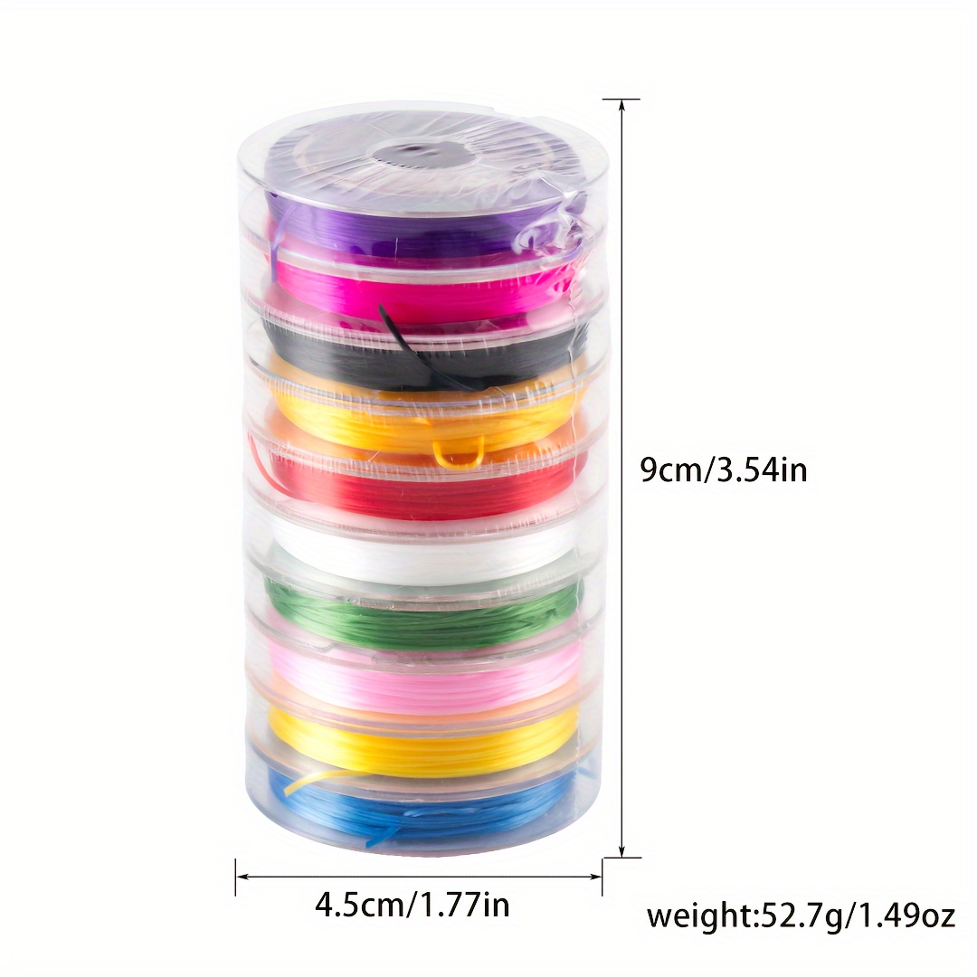 HOBBYWORKER 25 Colors Elastic String Set, Stretchy String For Bracelets,  Elastic Thread For Jewelry Making, Beading, Necklace And Craft Supplies  (6m/Roll)
