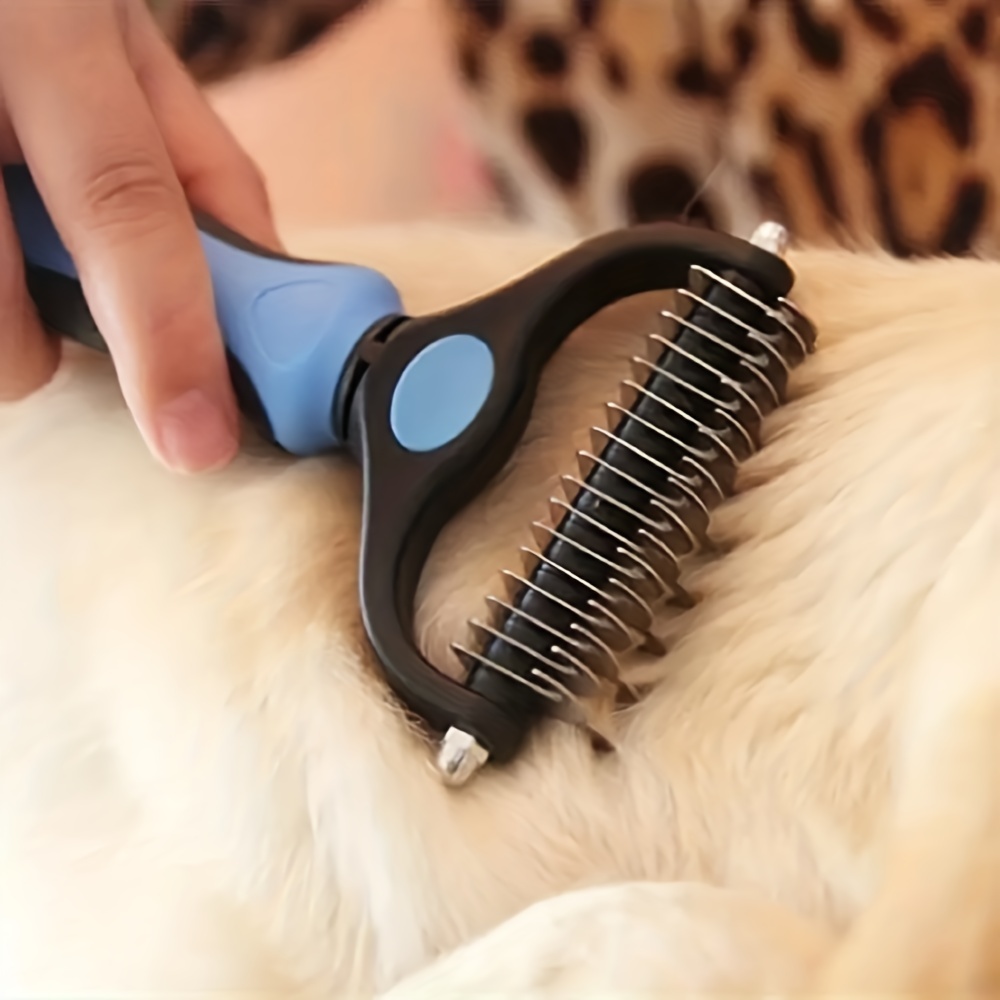 Cepillo quitapelos autolimpiante para animales de compañía