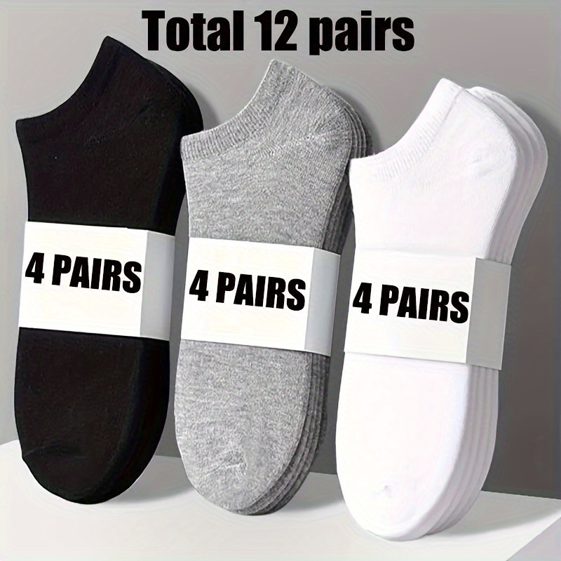 5 pares de calcetines invisibles invisibles de para mujer, calcetines Color  Colcomx Calcetines de barco de mujer