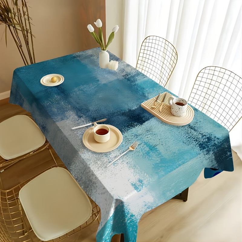 Faux Leather Tablecloth for Rectangle or Square Tables, Heat Resistant  Table Protector Pad, Wipeable Vinyl Table Cloth, Waterproof Oilcloth Dining