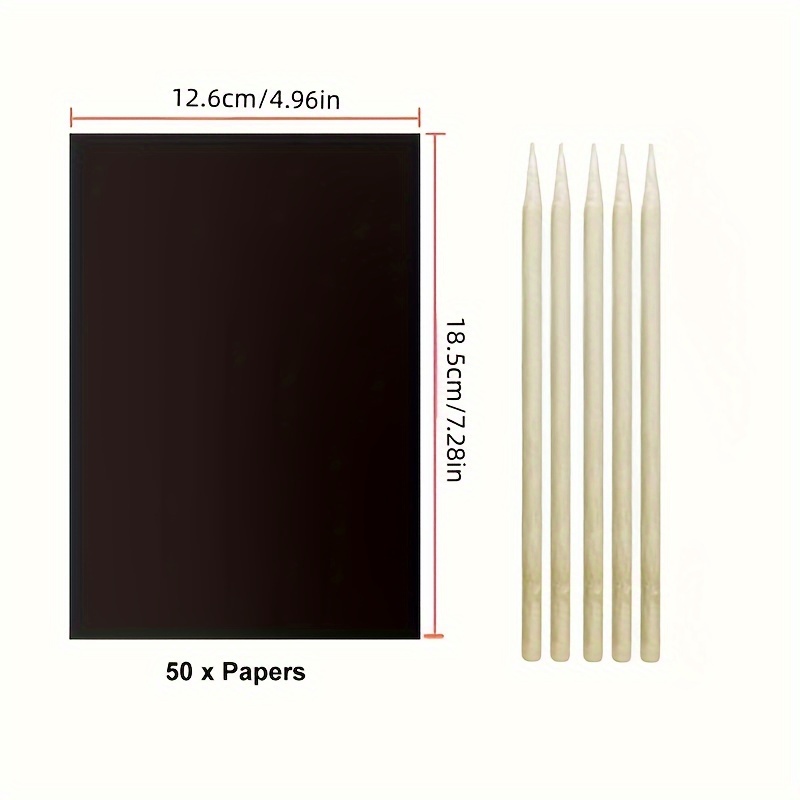 Scratch Art Paper Set Dazzling Color Scratch Paper Paired - Temu