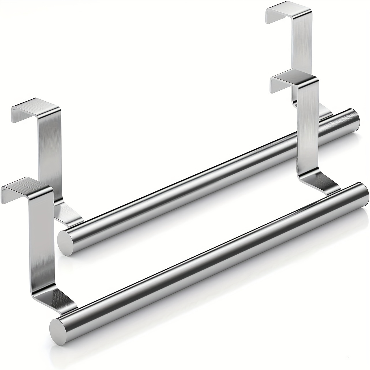 Stainless Steel Towel Rack Kitchen Bathroom Single Pole - Temu Canada
