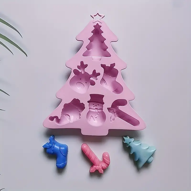 Moule À Chocolat De Noël Moule En Silicone 3D Moule À Gâteau - Temu Canada