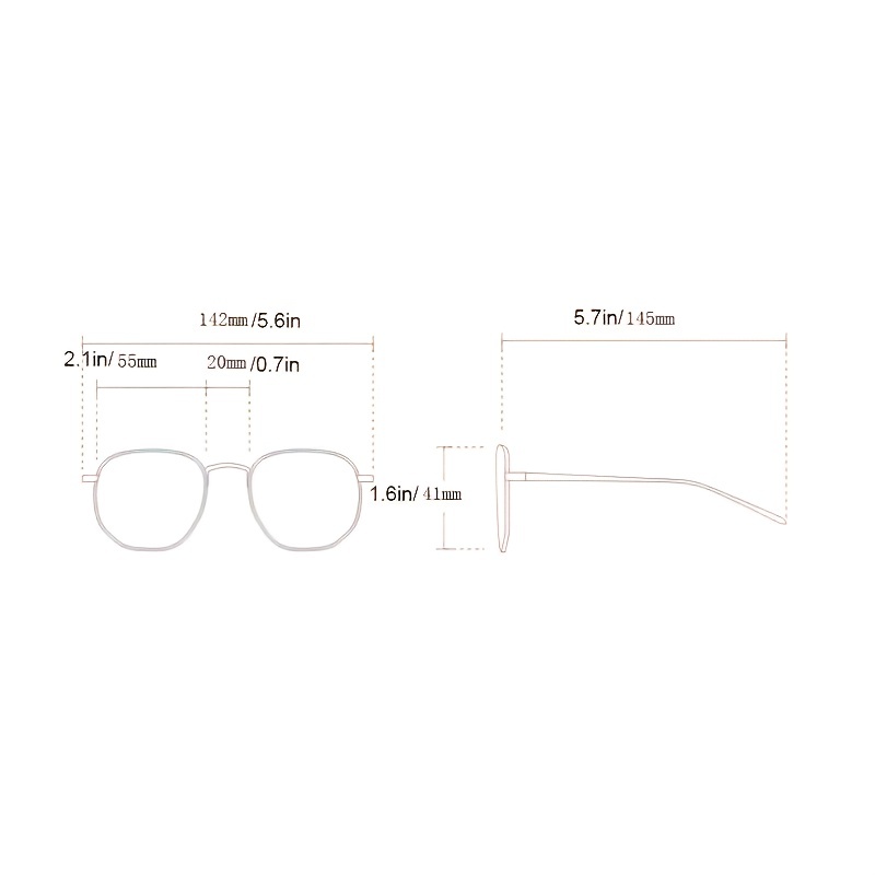 Light Blocking Glasses Square Frame for Women Men