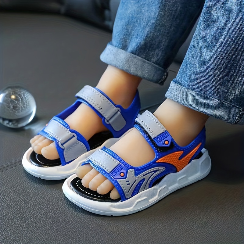 Boys Trendy Hook Loop Sandals Wear resistant Non slip Comfy - Temu  Philippines