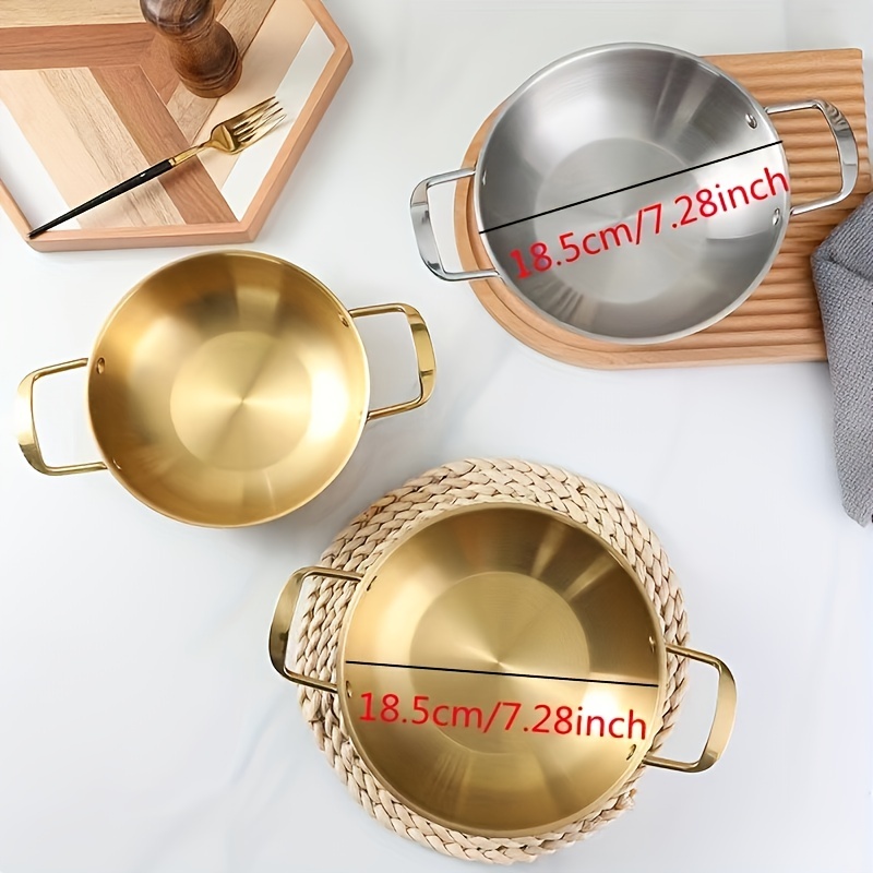 Versatile Stainless Steel Plate For Bbq, Seafood, Ramen, Pasta, Korean  Noodles, Salad, Dessert, Snacks, And More - Durable And Easy To Clean Kitchen  Supplies - Temu