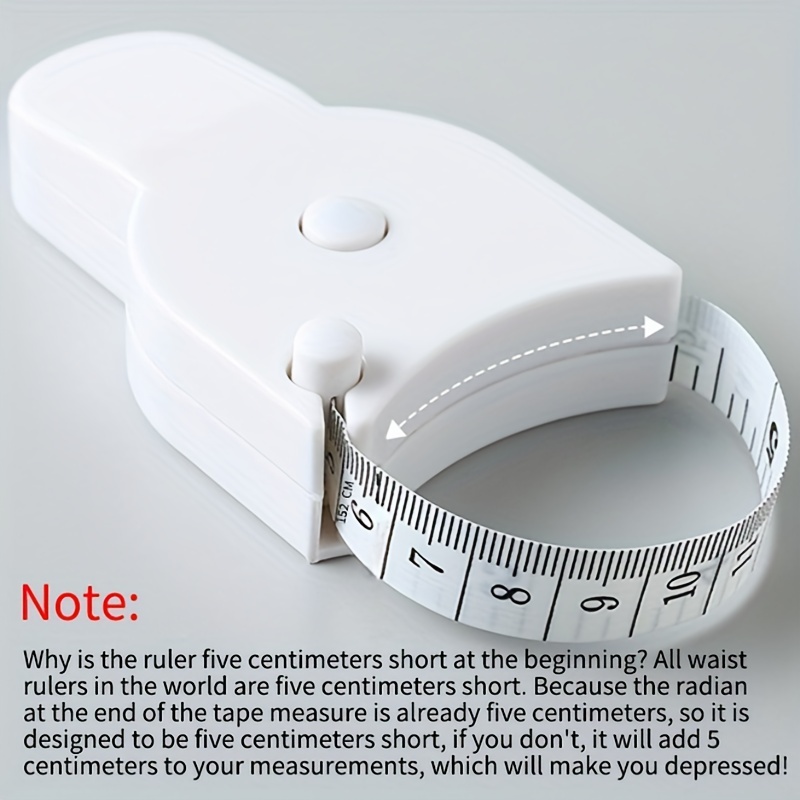 Automatic Telescopic Body Measuring Tape, Retractable & Self-tightening  Body Tape Measure, Lock Pin & Push Button Retract, Self Measuring Measure  Tape For Waist Muscle - Temu