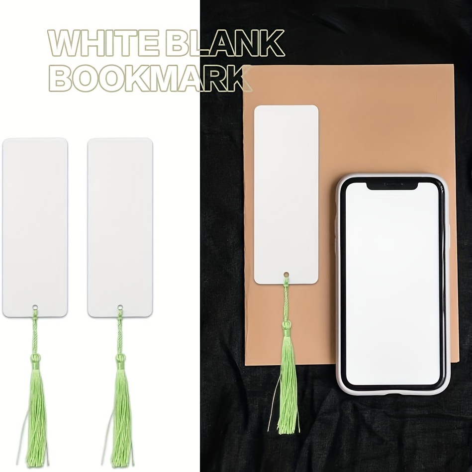 DIY Blank Rectangle with Tassel Bookmark Making Kit 