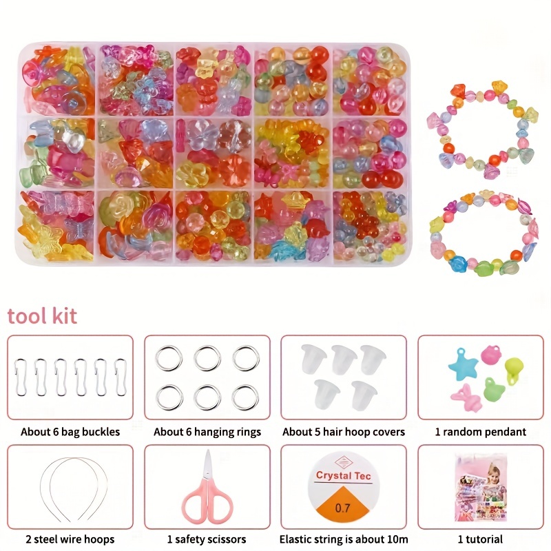 Girl Educational Toys Necklaces Bracelets Jewelry Making Beads