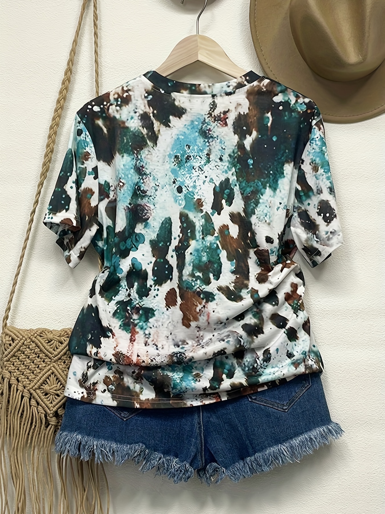 Cool and Collected Black Multi Tie-Dye Short Sleeve Tee