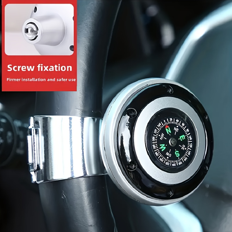 Car Steering Wheel Spinner Knob, Lenkrad-booster-knopf Mit Kompass,  Auto-fahrzeug-power-griff-spinner, Autozubehör, Jetzt Tolle Angebote  Finden