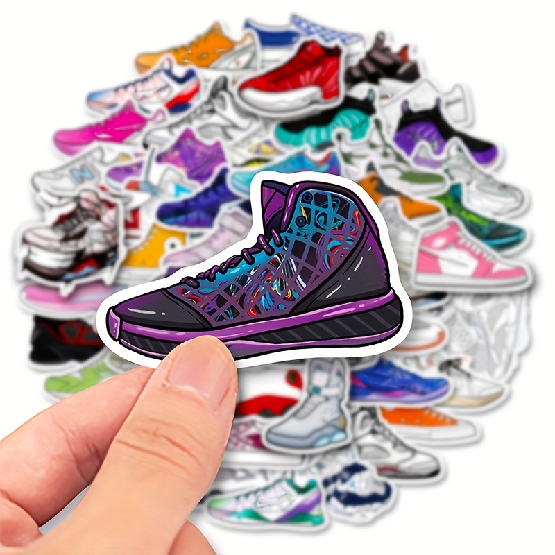  Basketball Shoe Stickers 50 PCS Cool Basketball Shoe