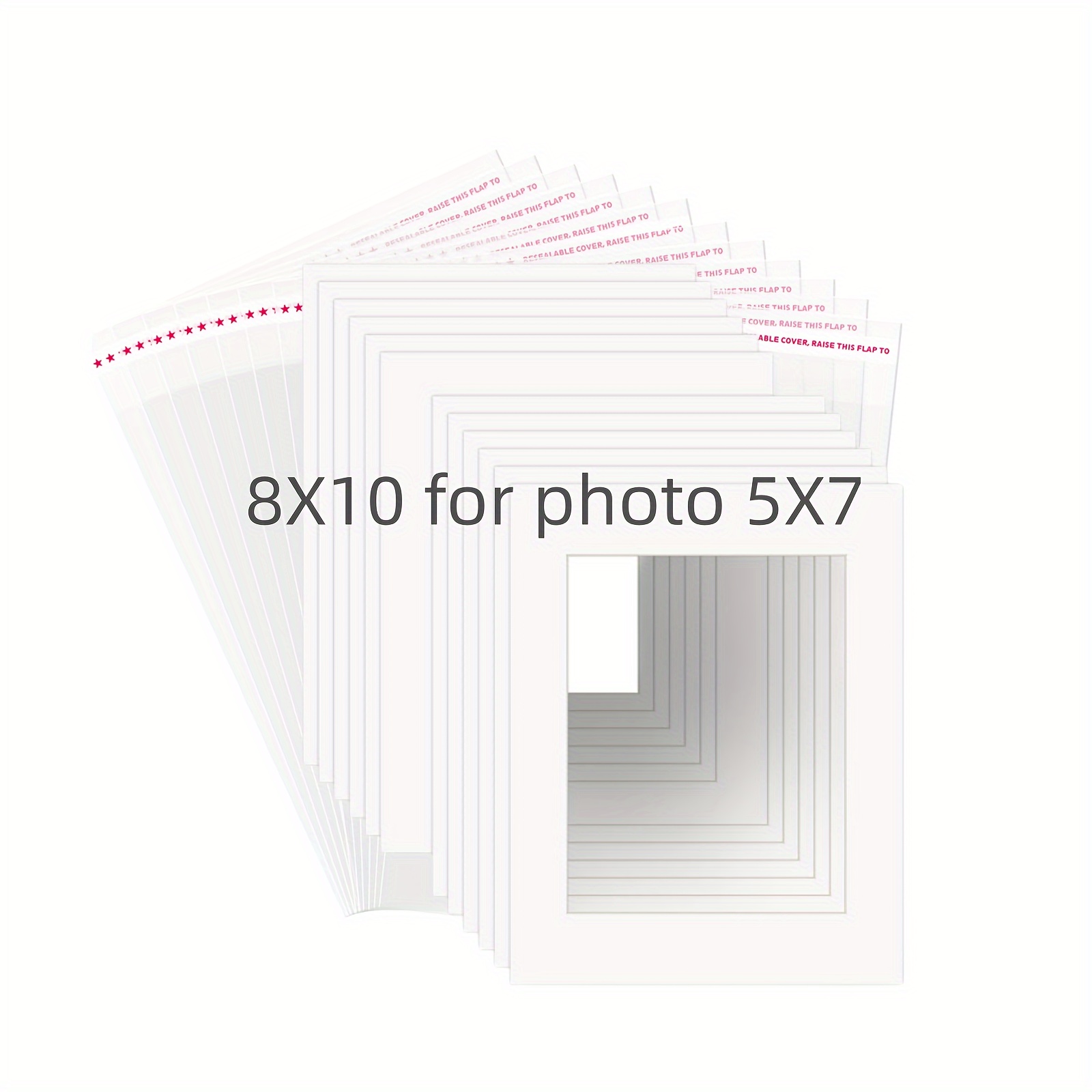 5x7 Mat for 8x10 Frame - Precut Mat Board Acid-Free Teal Blue 5x7