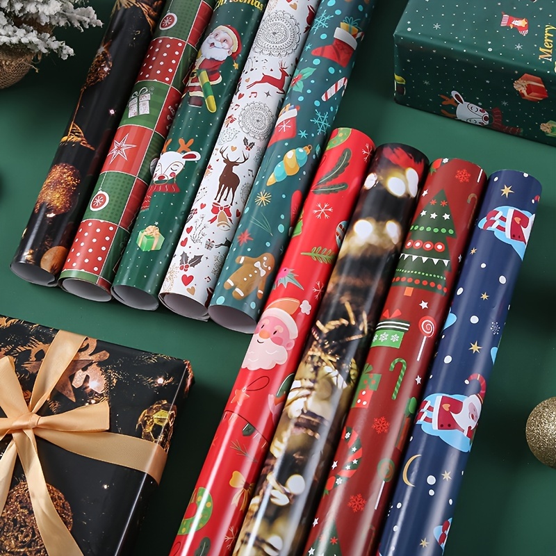 Christmas Gift Wrapping Paper Thickened Coated Paper - Temu