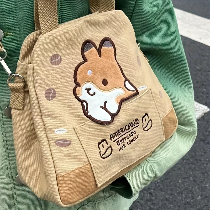 Totoro Canvas Messenger Bags Cartoon for Students 2023