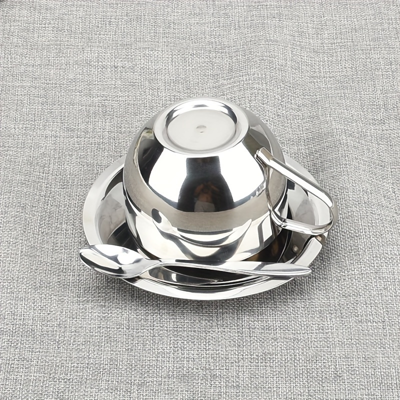 304 Stainless Steel European Style Coffee Cup With Coffee Spoon