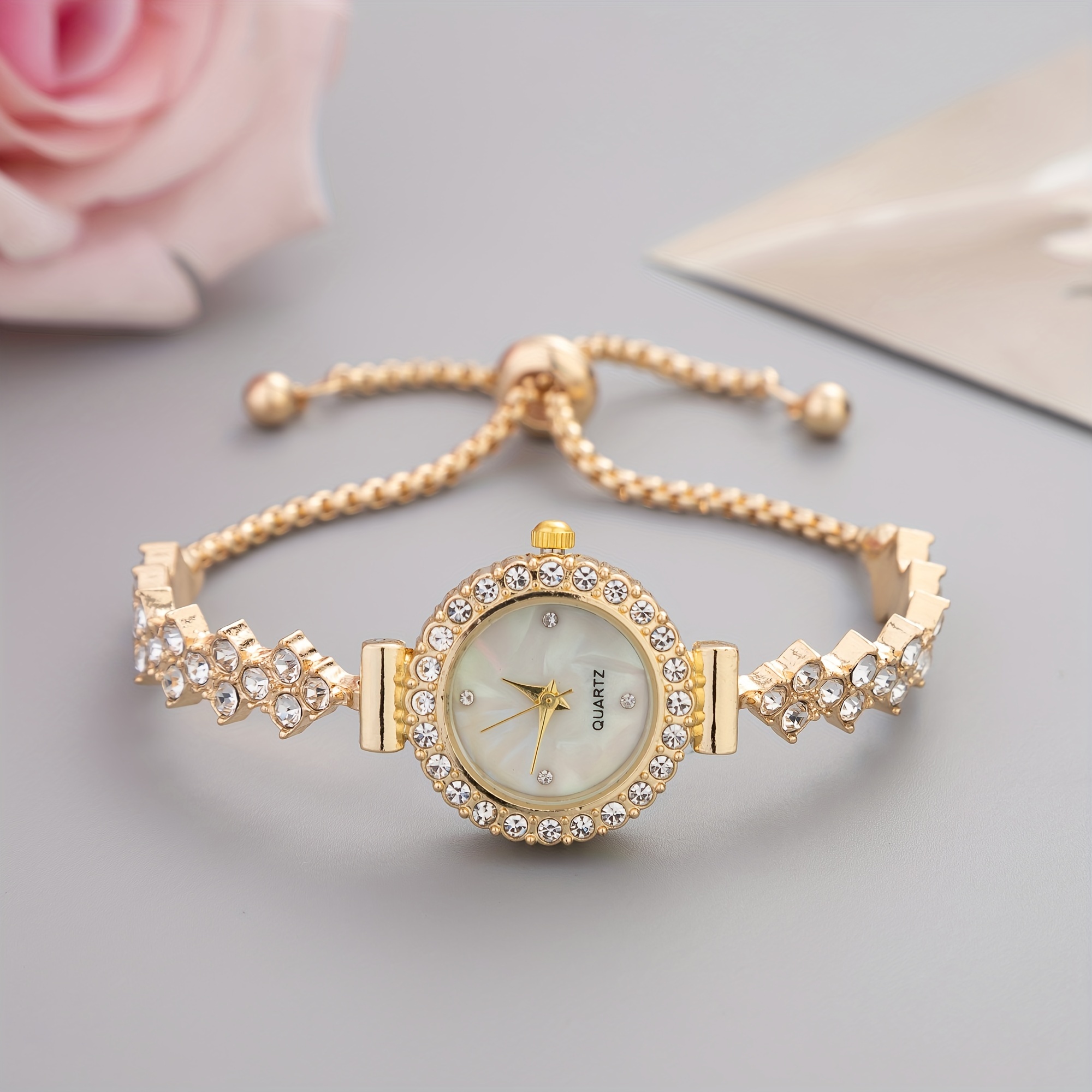 Women's Wrist Watch Crystal Rhinestone Diamond Watches - Temu