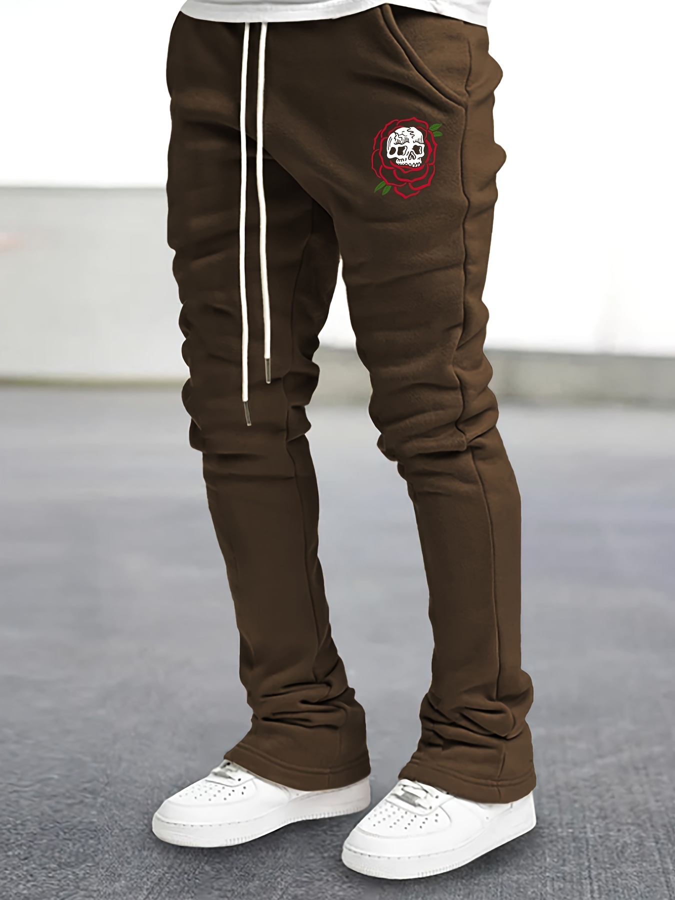 Men's Casual Black Design Cargo Pants - Temu Oman