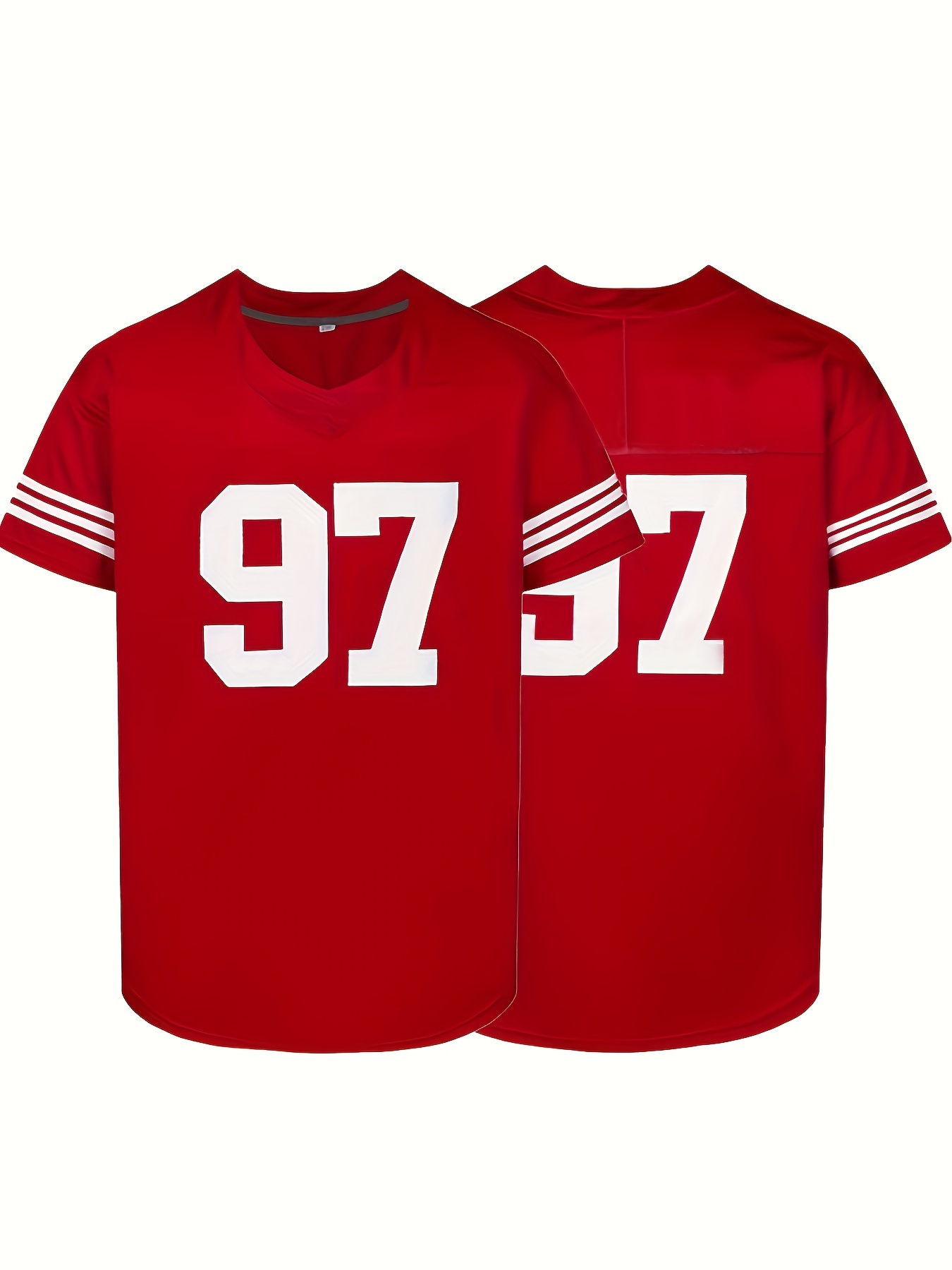 American Football Jersey, Casual Sports Loose T-Shirt, Blouses, Tee Top, Enlarged and Widened Loose Pullover Jersey for Men and Women,Temu