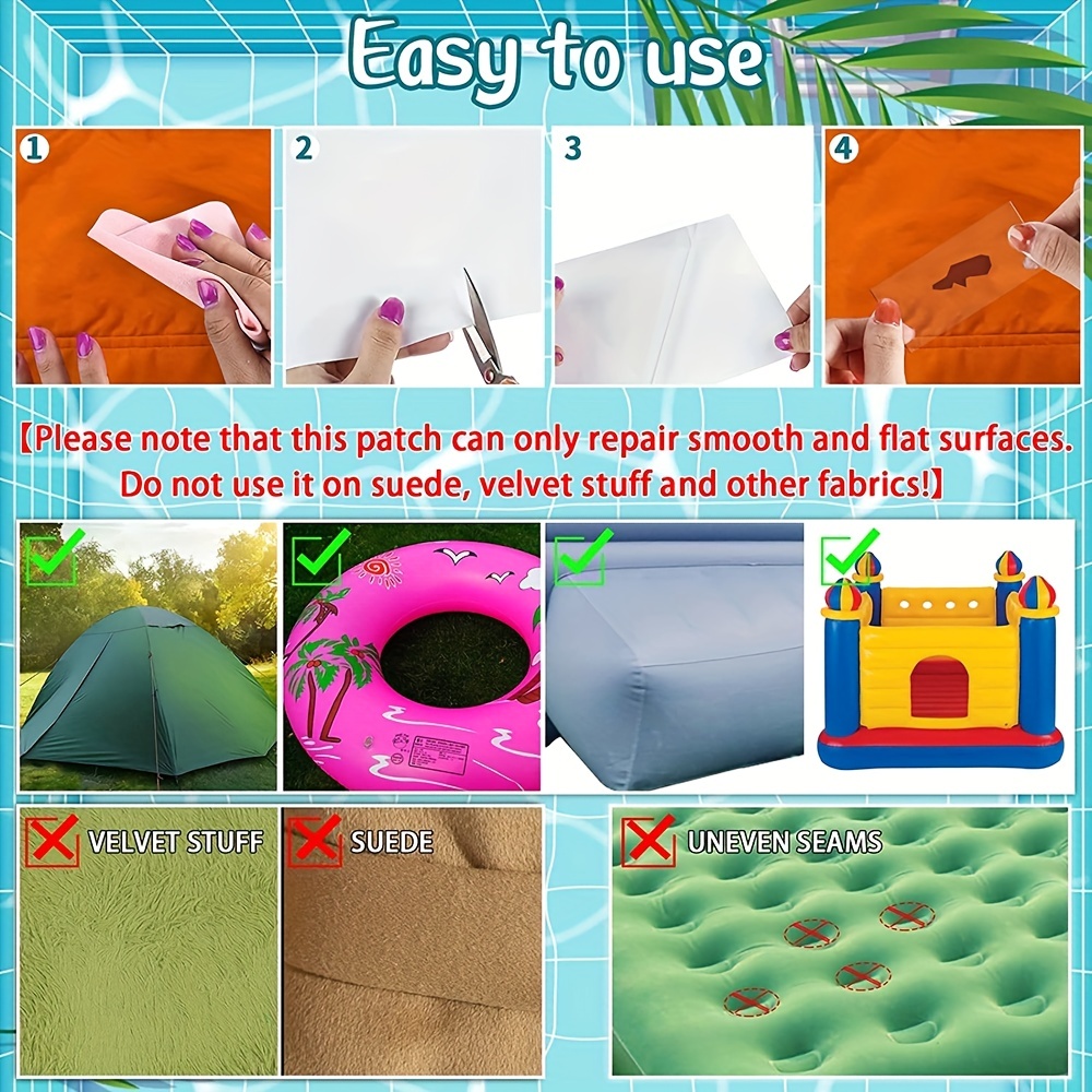 Inflatable Patch Repair Kit Waterproof, Roll Tpu Pool Repair Tape, Repair  Patch For Air Mattress, Bounce House, Inflatable Toys