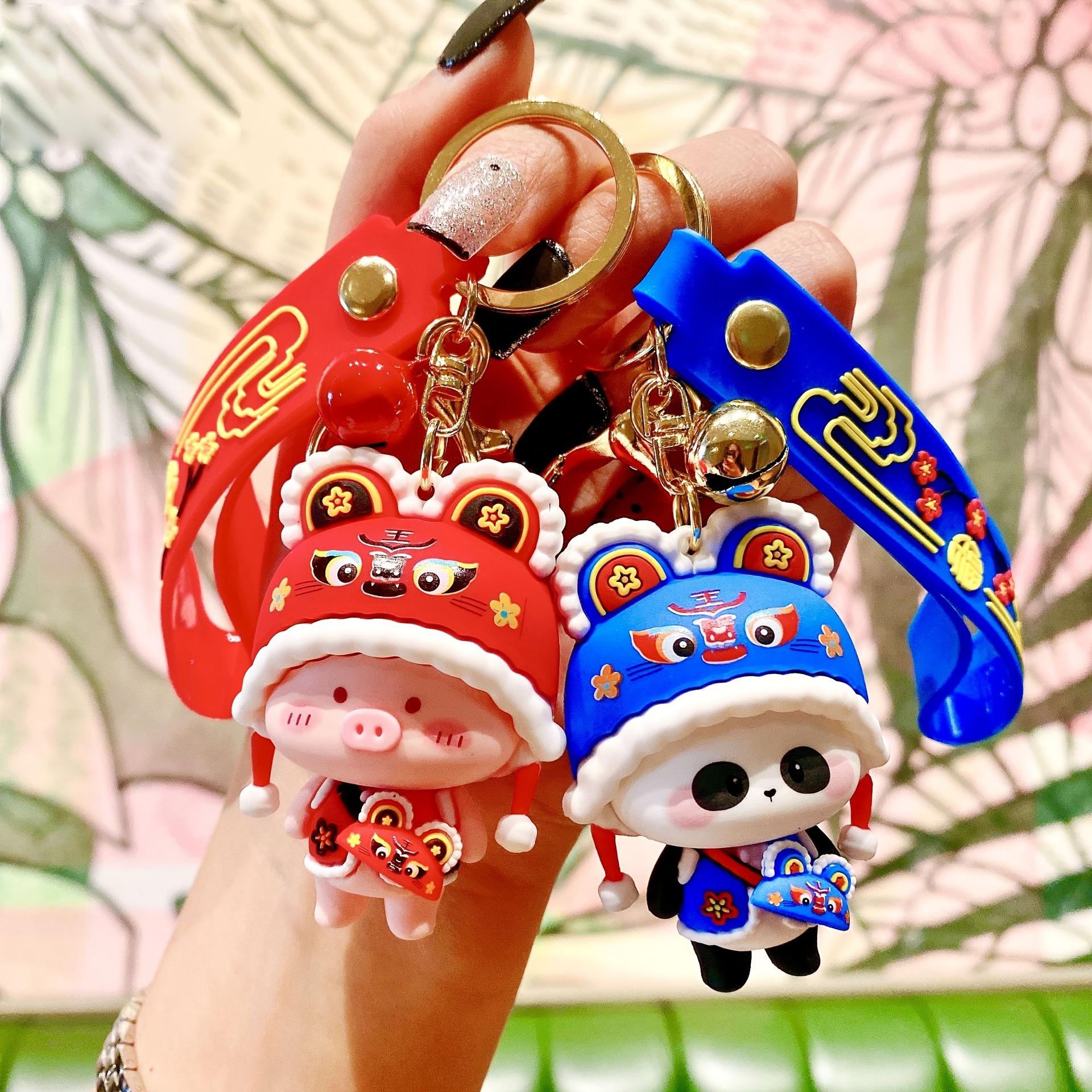 Pvc Owl Keychain Cute Cartoon Animal Bag Key Chain Keyring Ornament Bag  Purse Charm Accessories - Temu