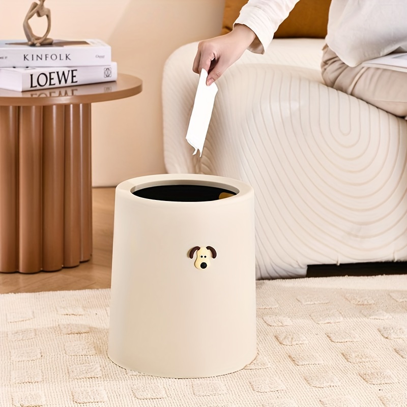 Cartoon Cute Big Eyes Trash Can Garbage Bin Home Office Rubbish Bin  Bathroom Garbage Bag Container Waste Bucket Kitchen Dustbin