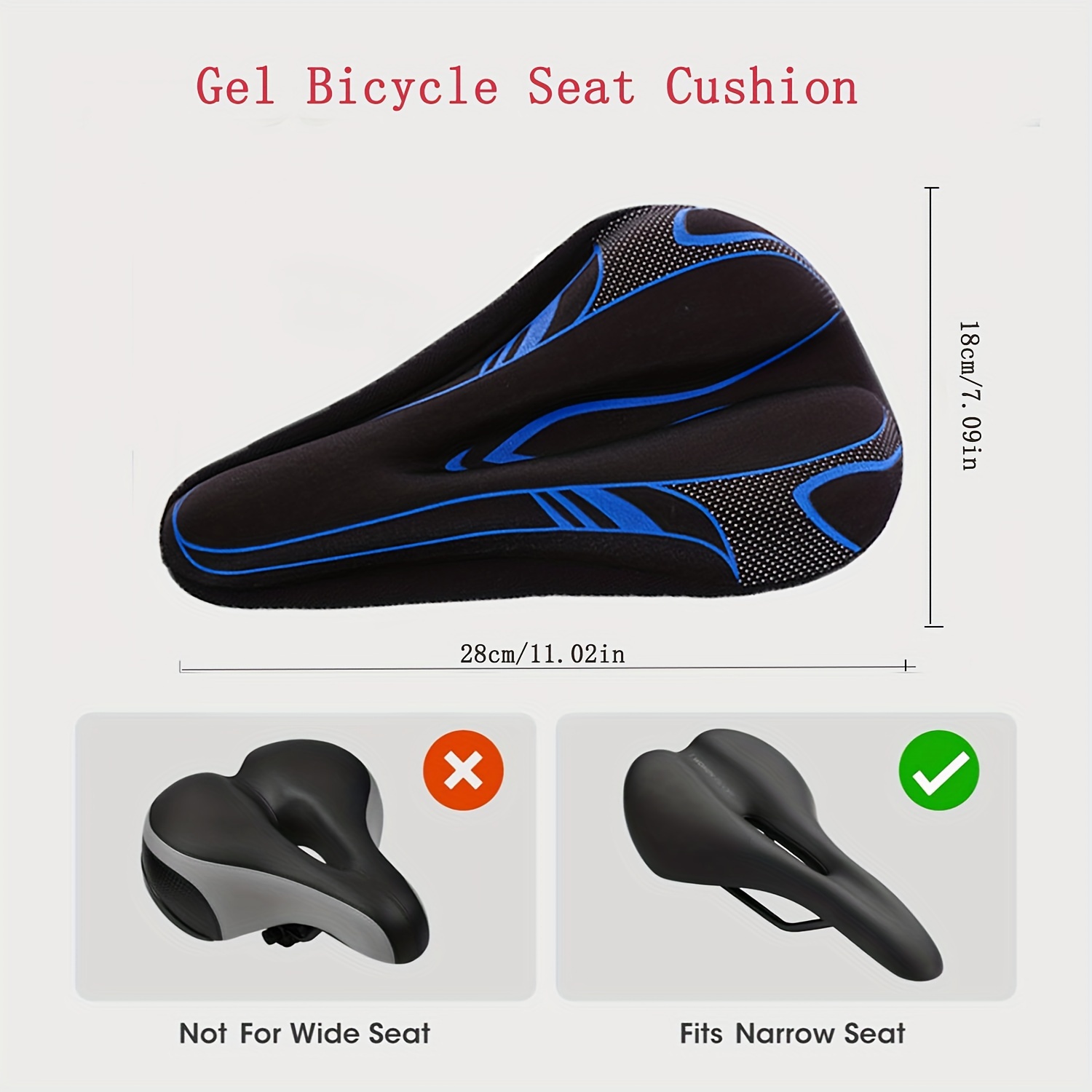 Padded bike hot sale seat cushion