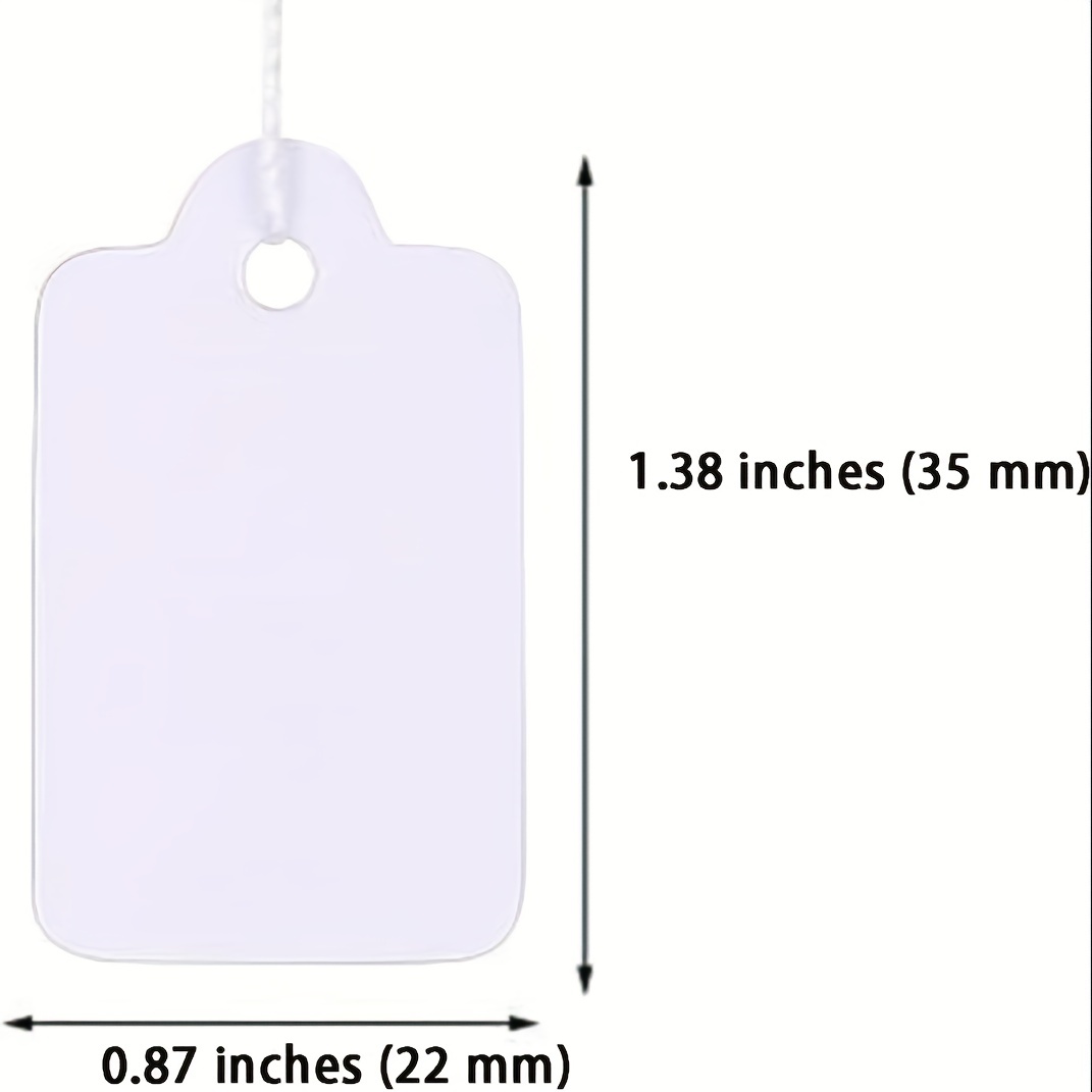 White Marking Tags Price Tags Price Labels Display Tags With - Temu