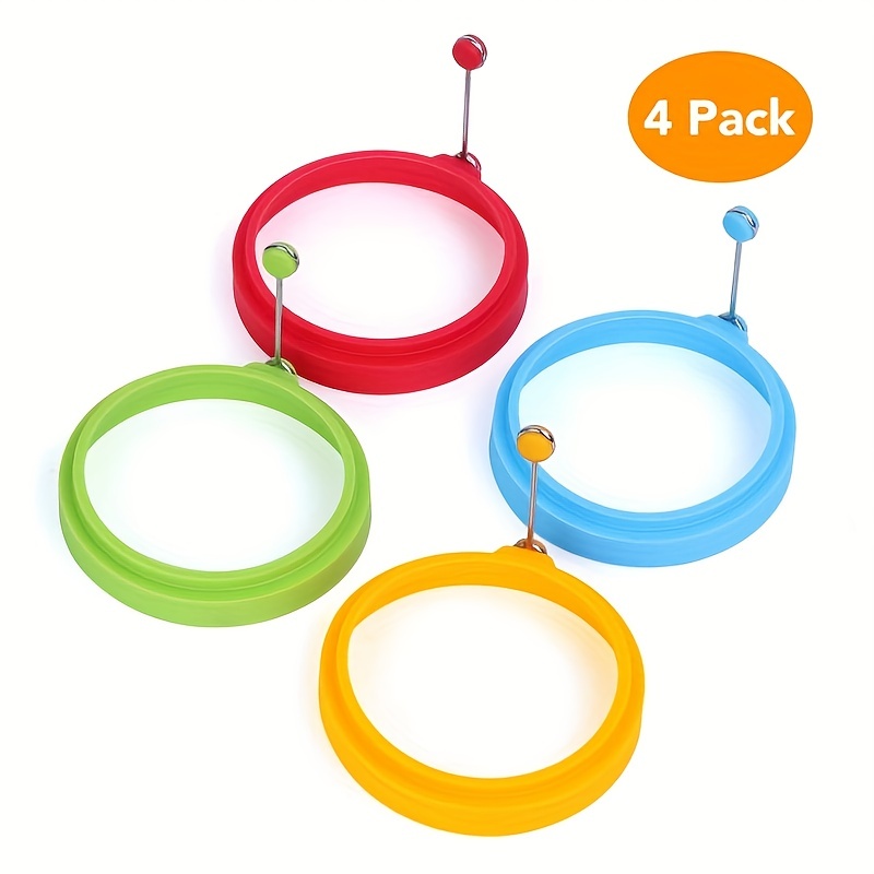 2 Pack Pancake Mold Maker, Silicone Non-stick Egg Ring, Baking