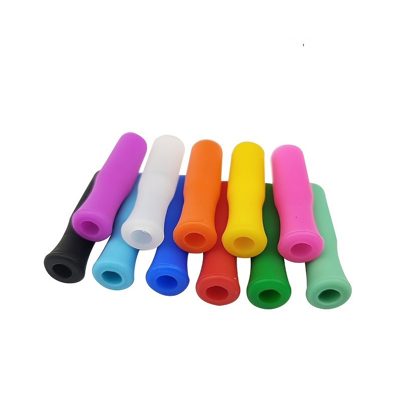 Silicone Straw Tips, Fits on Stainless Straws