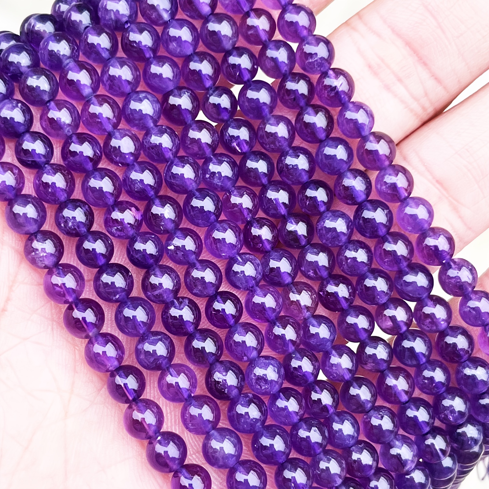 Natural High Round Amethyst Loose Beads