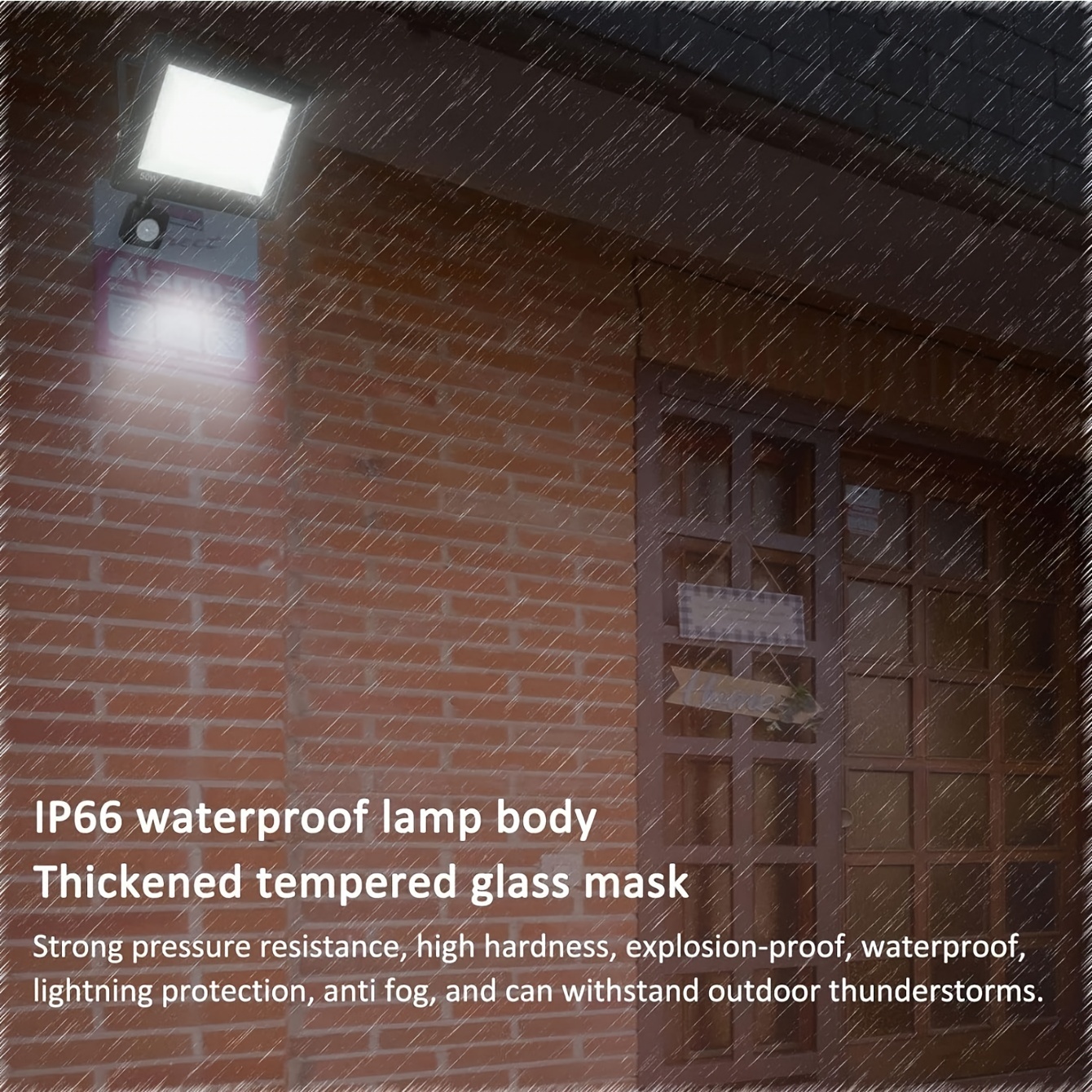 Projecteurs LED à l'extérieur Spot éclairage de sécurité extérieurs  étanches IP66 pour jardin garage 30W blanc froid