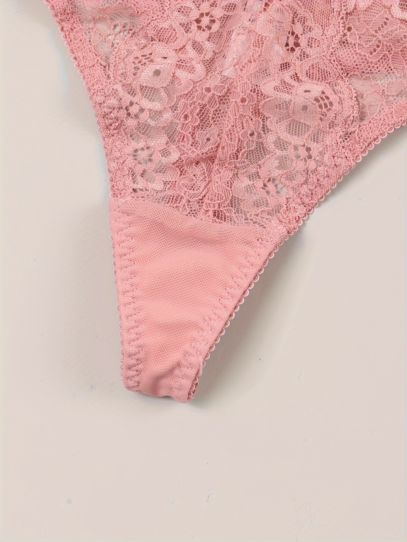 Varsbaby Sequin Thong Clear Strap Panties Transparent Underwear